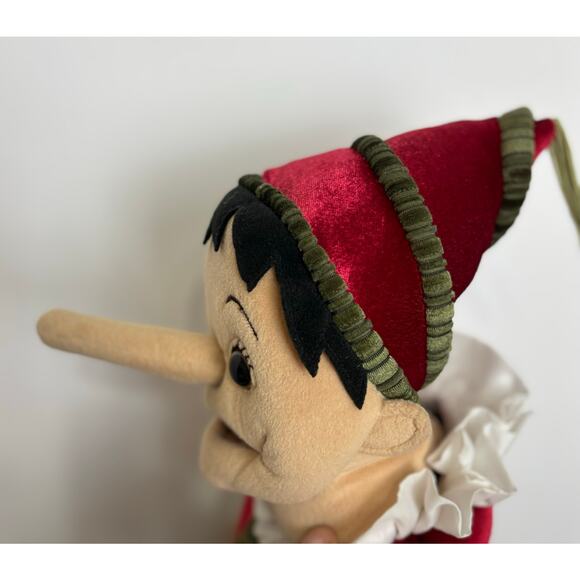 Vintage FOLKMANIS Pinocchio Full Body Hand Puppet Moving Nose Mouth - Picture 8 of 12